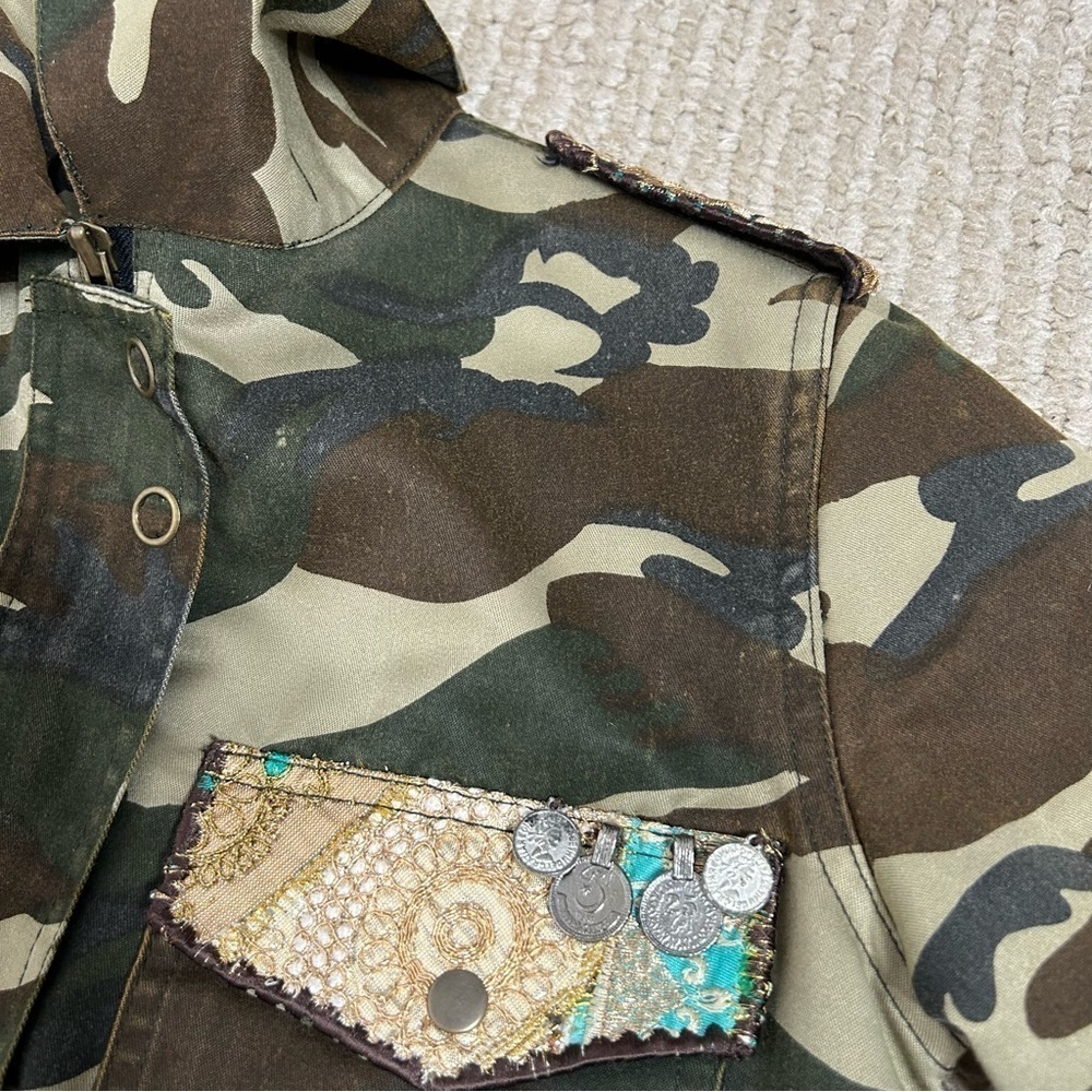 Beautiful Stories Embellished Camo Jacket - Picture 9 of 16